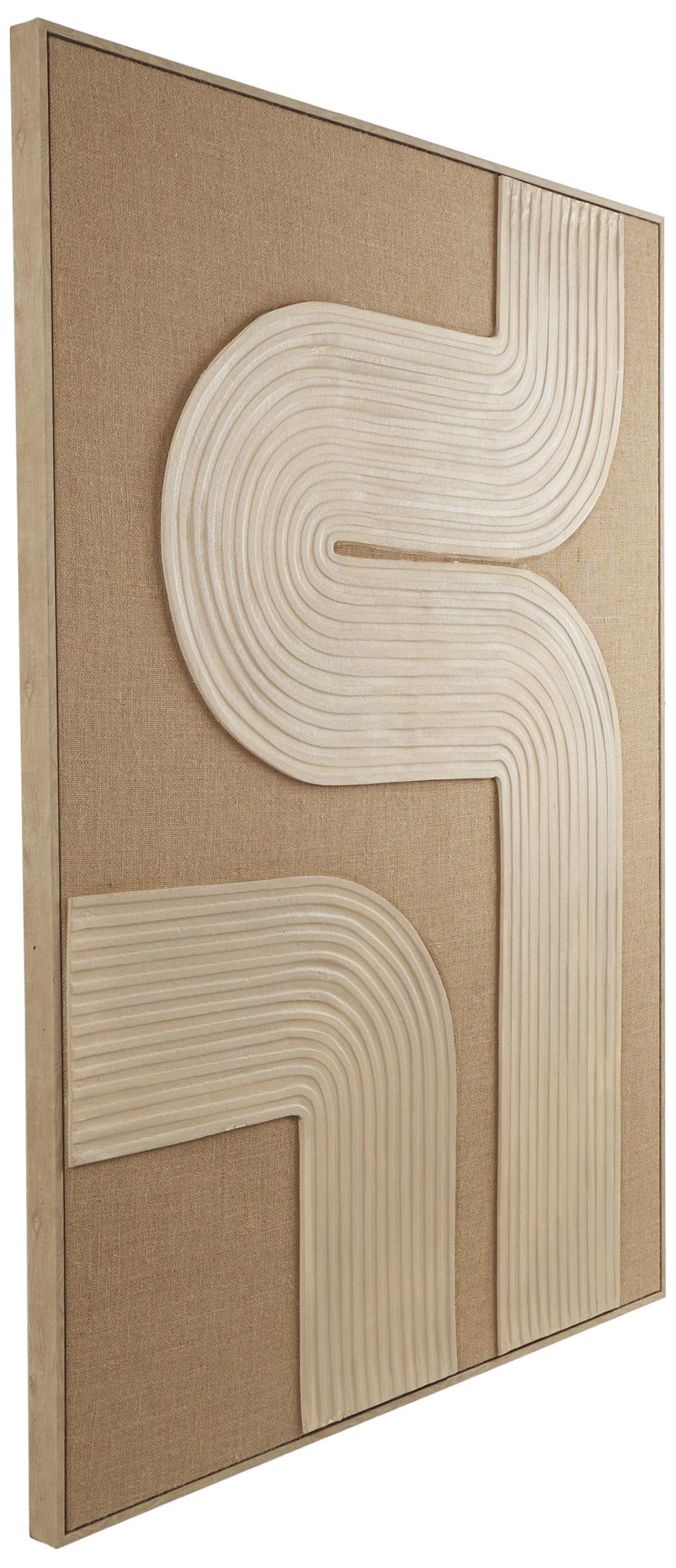 Image 6 Brown Canvas Bohemian Framed Wall Art, 41" x 2" x 57" more views