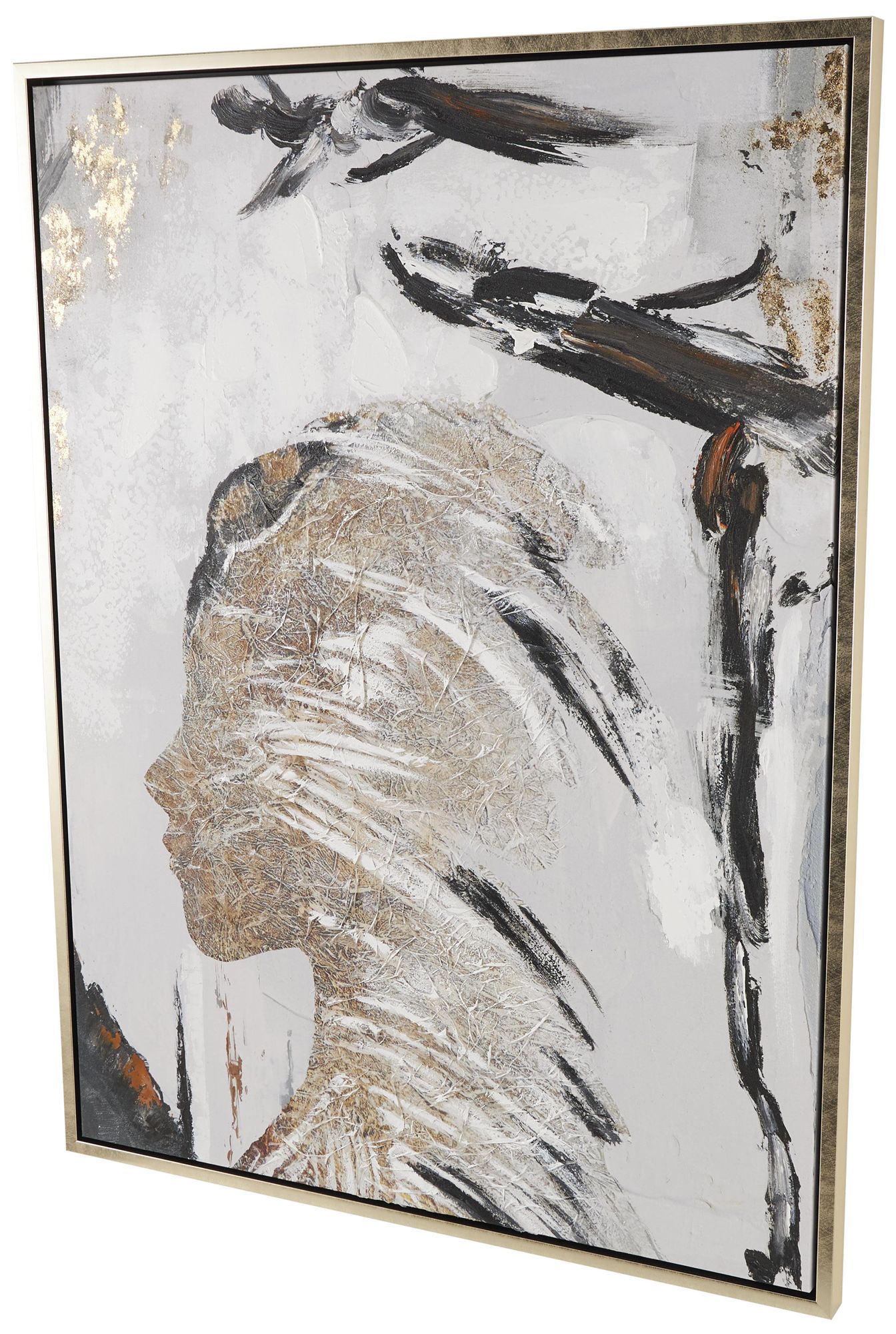 Image 6 Brown Canvas Eclectic Framed Wall Art, 36" x 2" x 47" more views