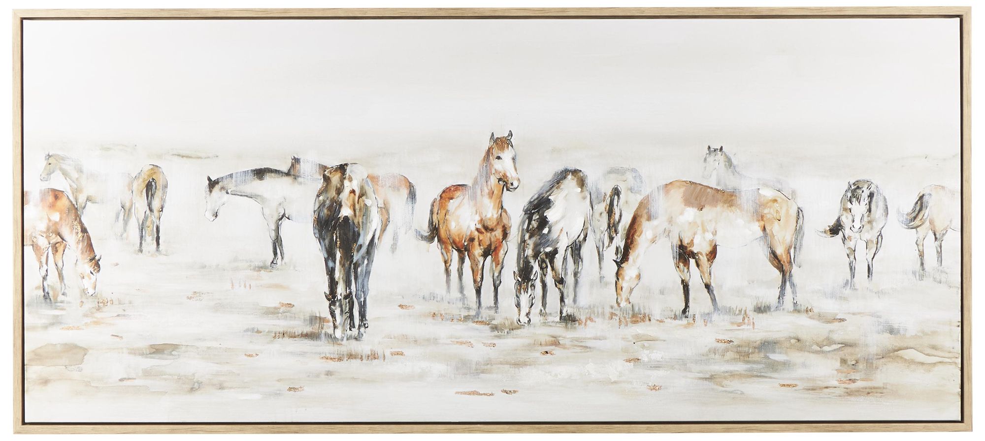 Image 2 Brown Canvas Eclectic Framed Wall Art, 71" x 2" x 32"