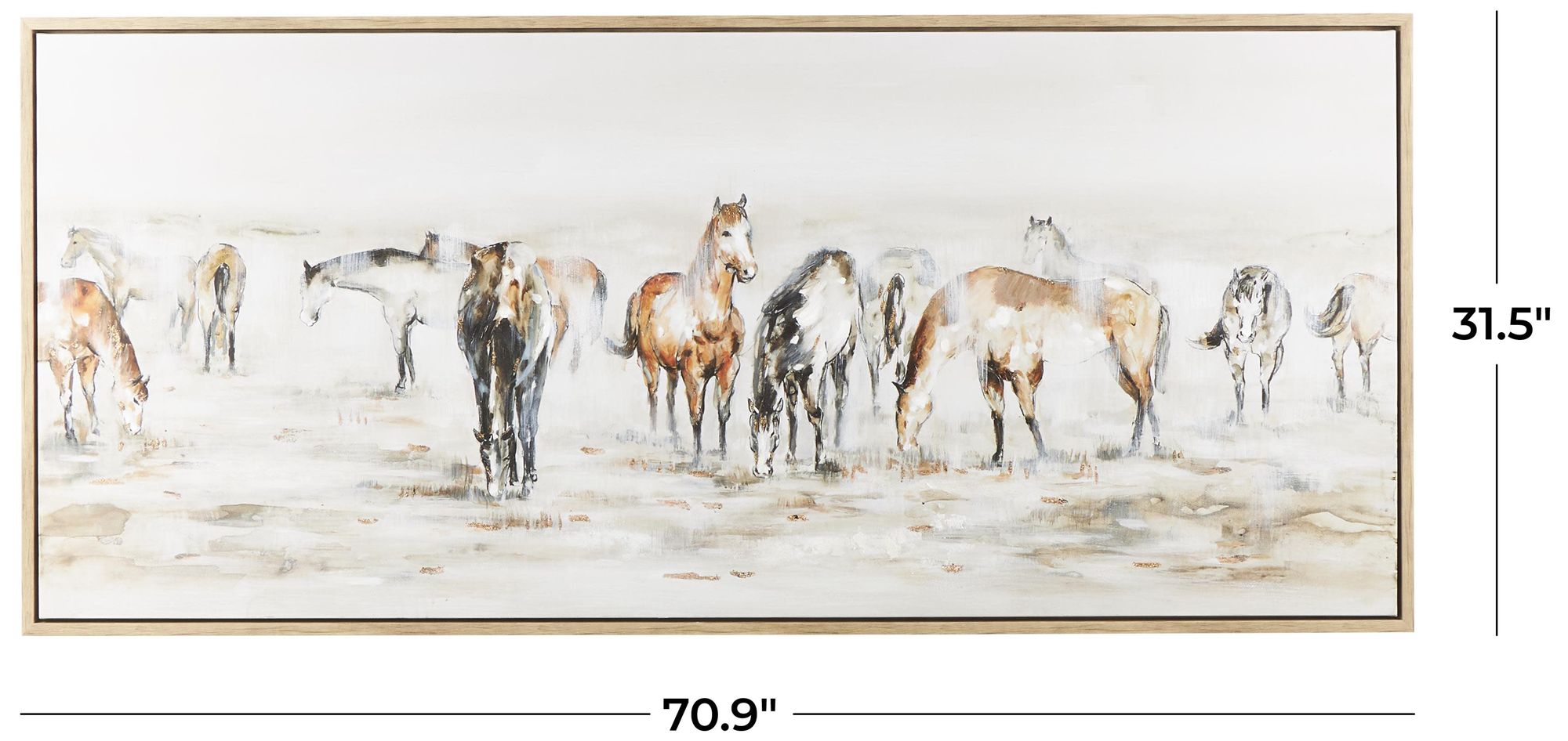 Image 7 Brown Canvas Eclectic Framed Wall Art, 71" x 2" x 32" more views