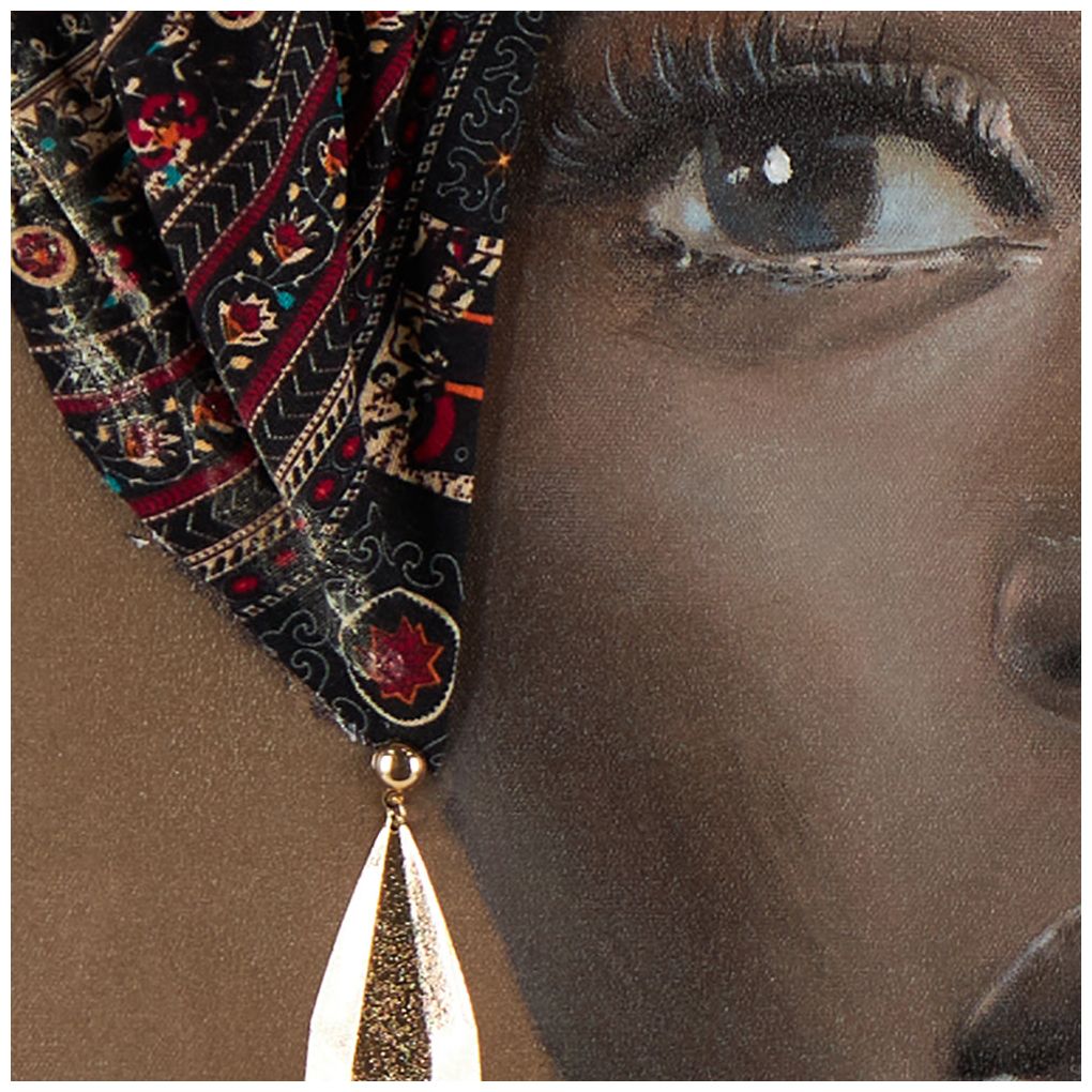 Brown Canvas Traditional Wall Art, 40" x 2" x 40"