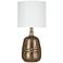 Brown Ceramic 19" High LED Accent Table Lamp