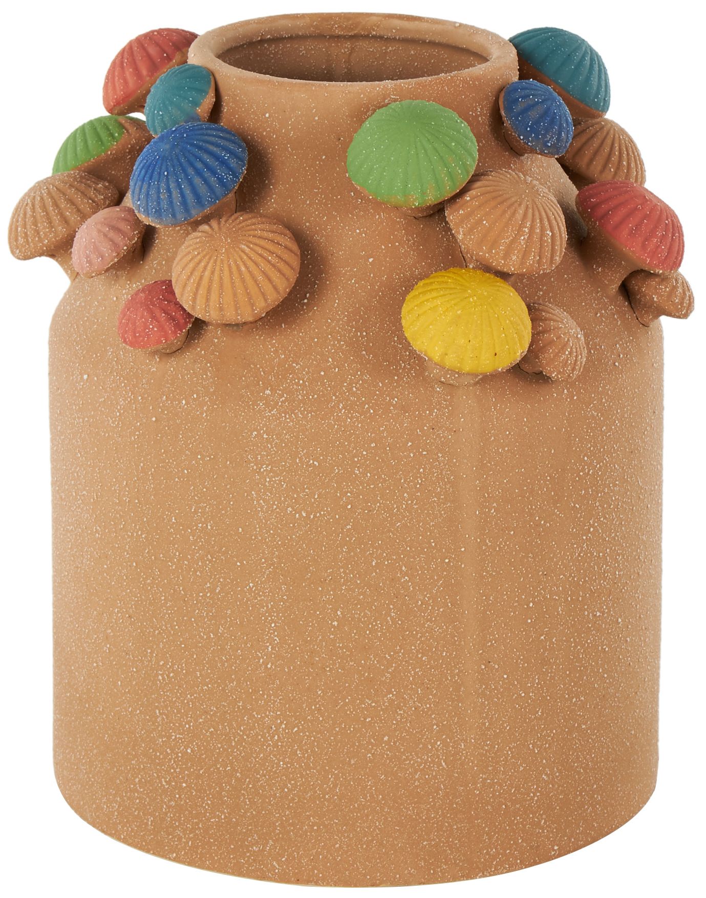 Image 5 Brown Ceramic Contemporary Vase, 9" x 8" x 10" more views