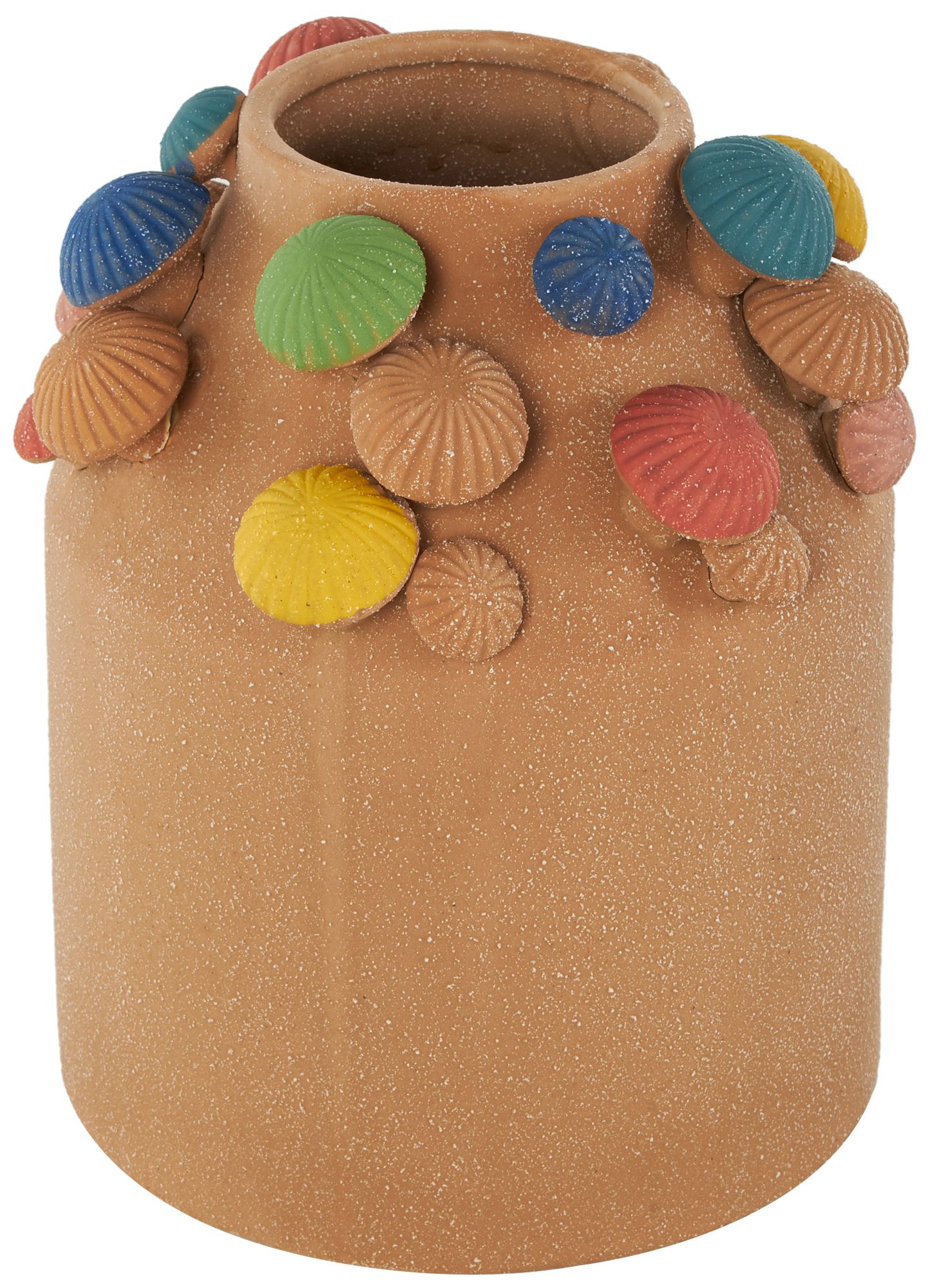 Image 6 Brown Ceramic Contemporary Vase, 9" x 8" x 10" more views