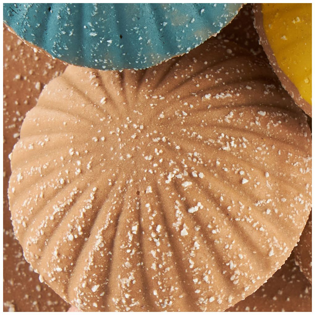 Brown Ceramic Contemporary Vase, 9" x 8" x 10"