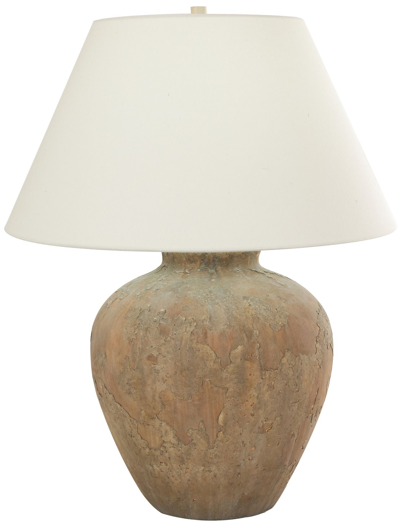 Brown Ceramic Farmhouse Table Lamp, 20" x 20" x 25"