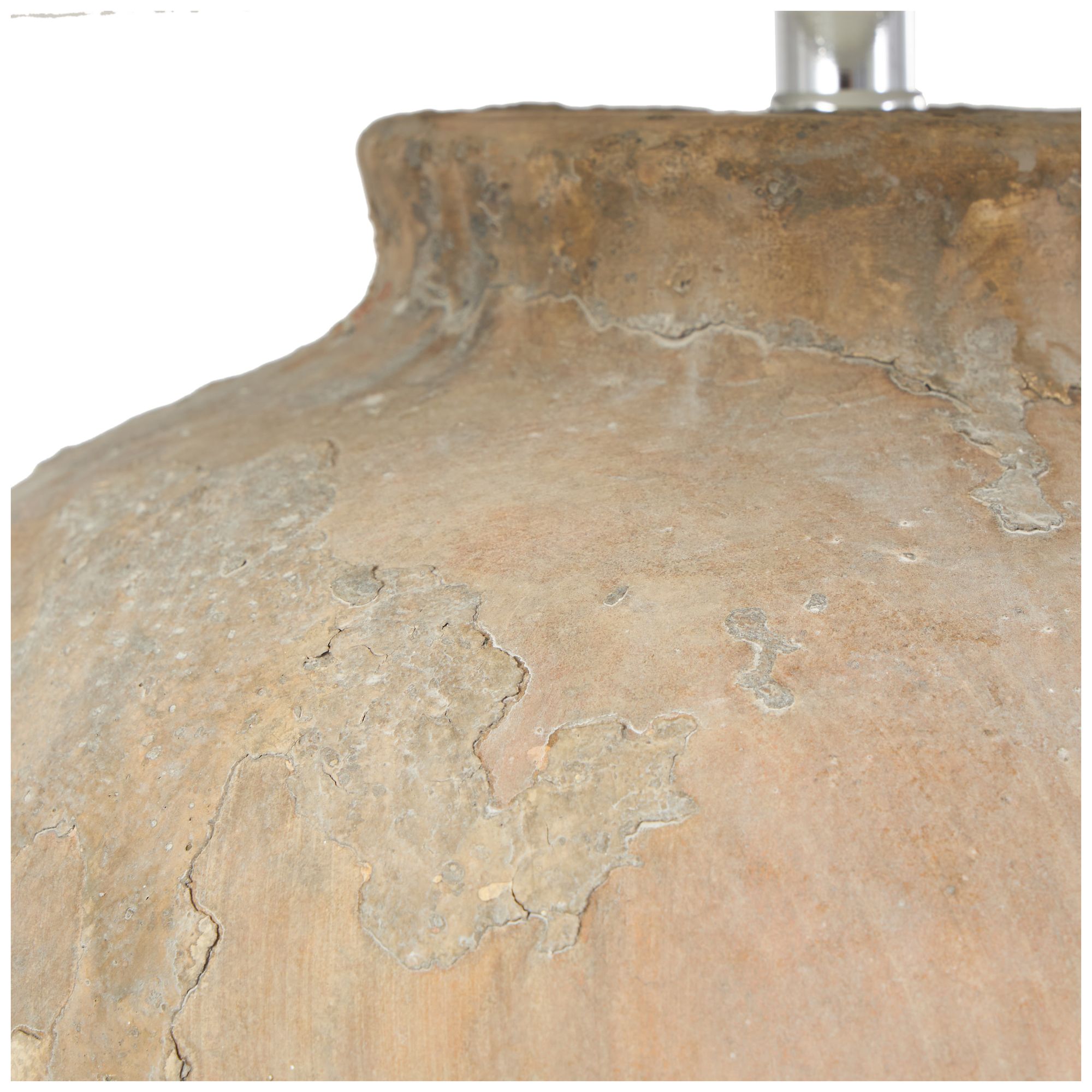 Image 3 Brown Ceramic Farmhouse Table Lamp, 20" x 20" x 25" more views