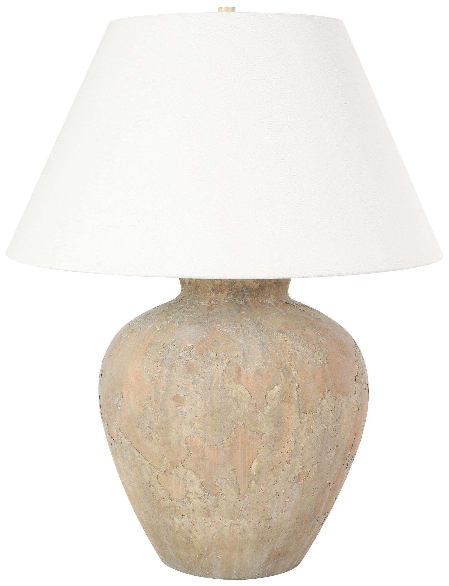 Brown Ceramic Farmhouse Table Lamp, 20" x 20" x 25"