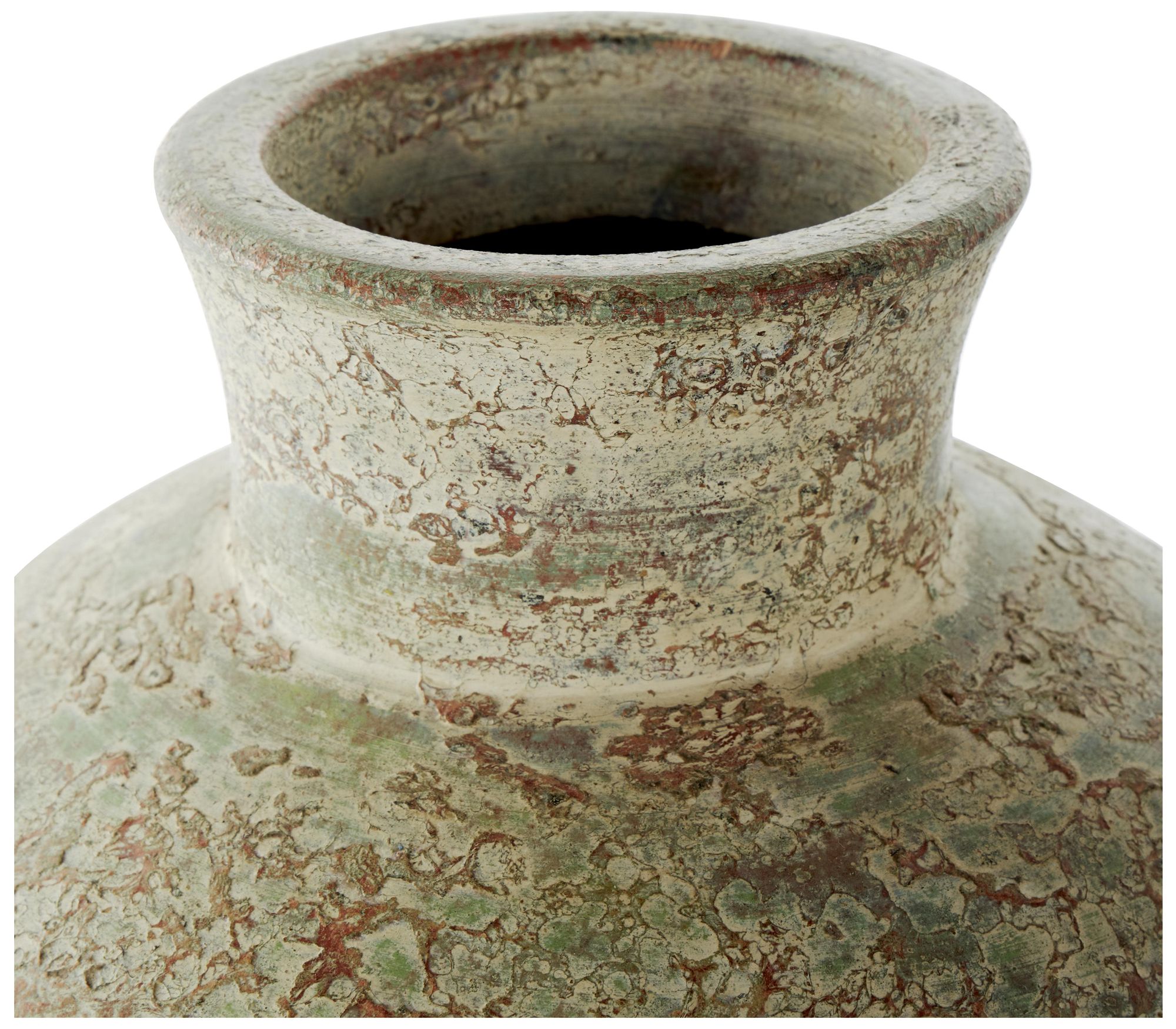 Image 3 Brown Ceramic Farmhouse Vase, 10" x 10" x 14" more views