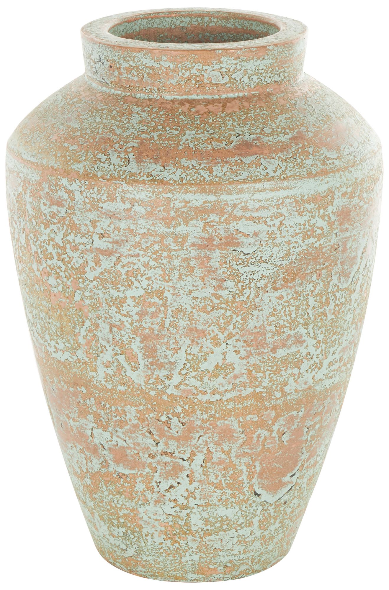 Image 2 Brown Ceramic Farmhouse Vase, 10" x 10" x 15"