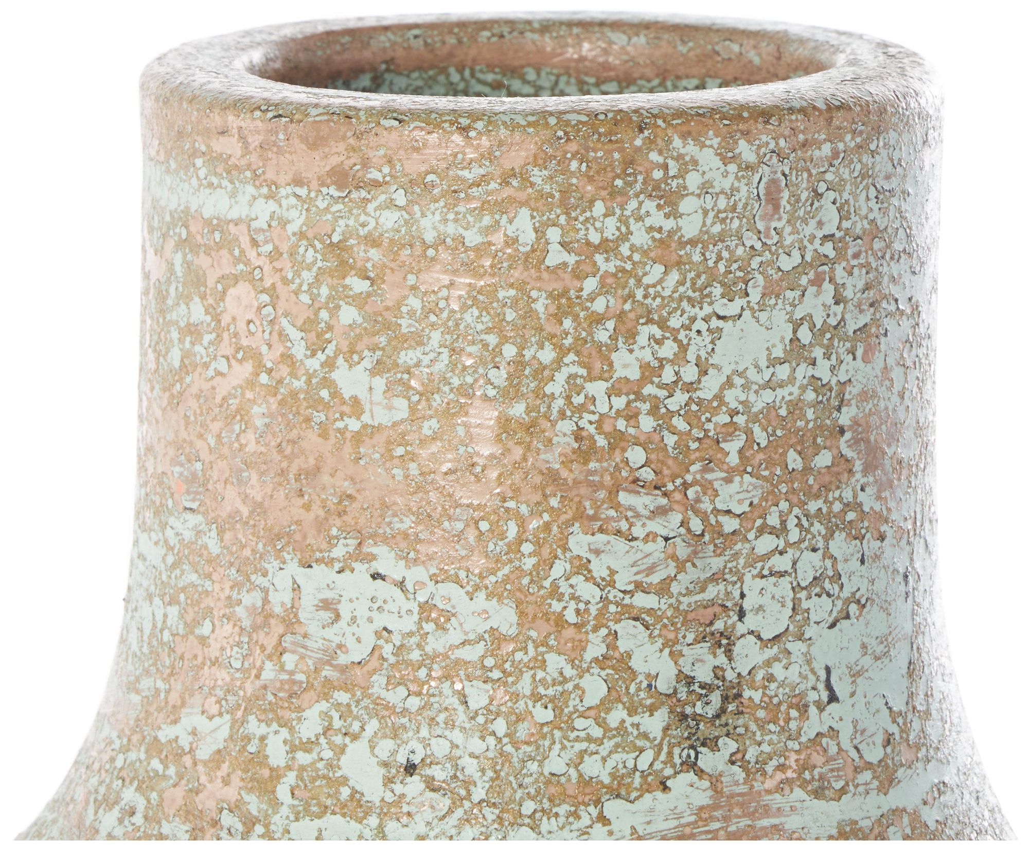 Image 4 Brown Ceramic Farmhouse Vase, 10" x 10" x 20" more views