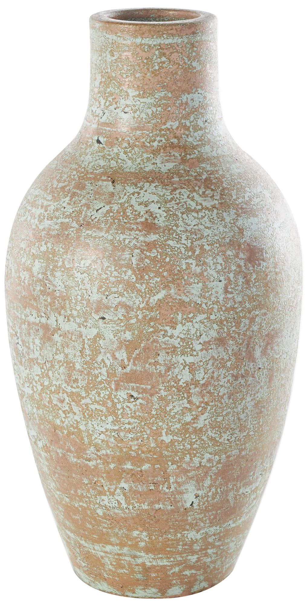 Image 6 Brown Ceramic Farmhouse Vase, 10" x 10" x 20" more views