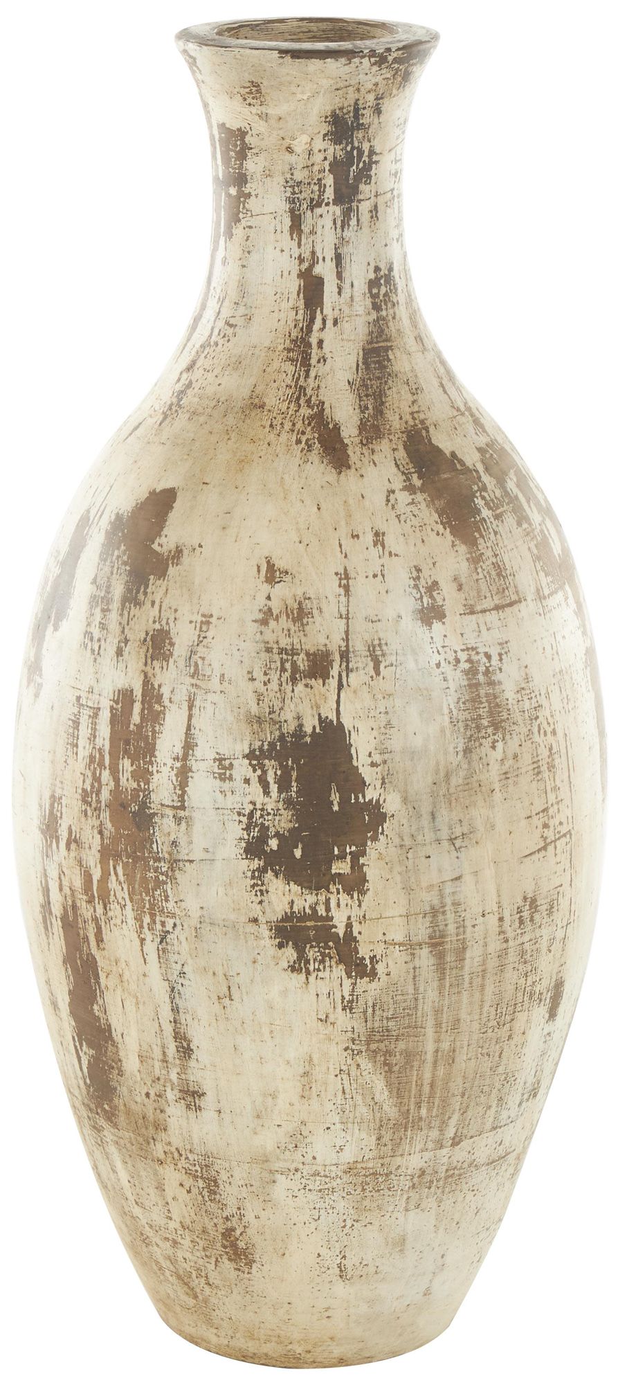 Image 2 Brown Ceramic Farmhouse Vase, 10" x 10" x 22"