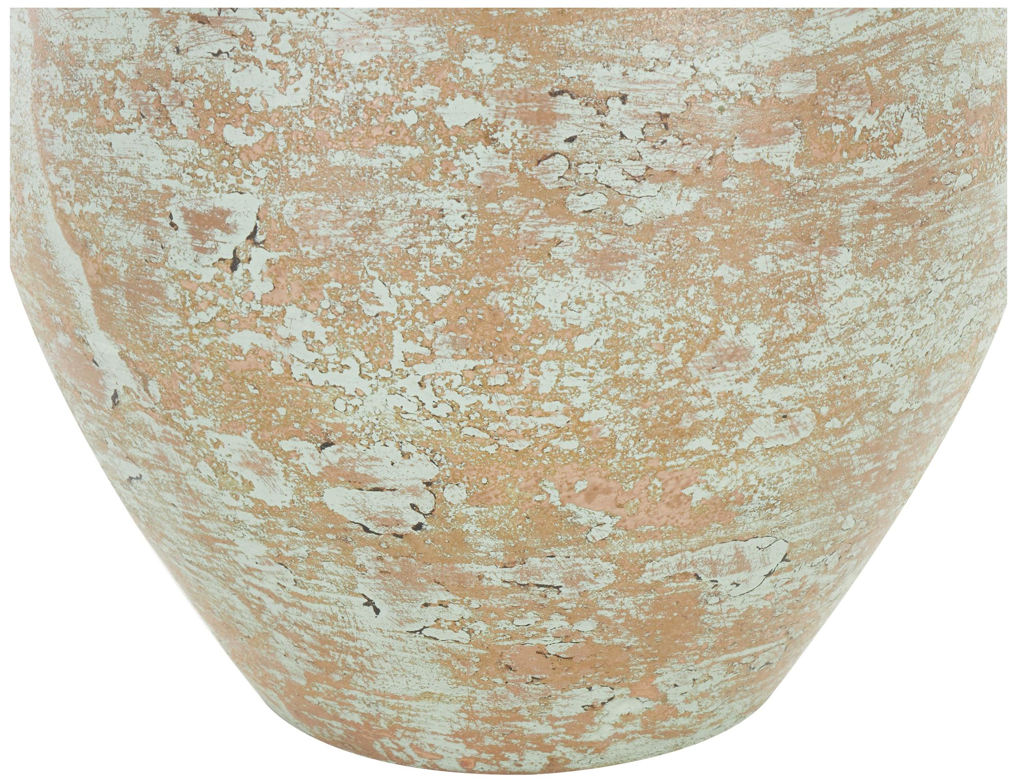 Image 4 Brown Ceramic Farmhouse Vase, 11" x 11" x 12" more views