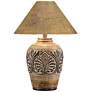 Thumbnail2 of Brown Desert Sand 28 3/4" High Handcrafted Southwest Table Lamp