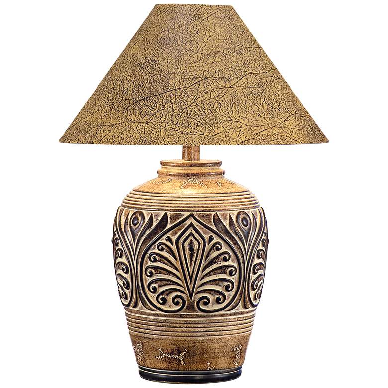 Brown Desert Sand Handcrafted Southwest Table Lamp