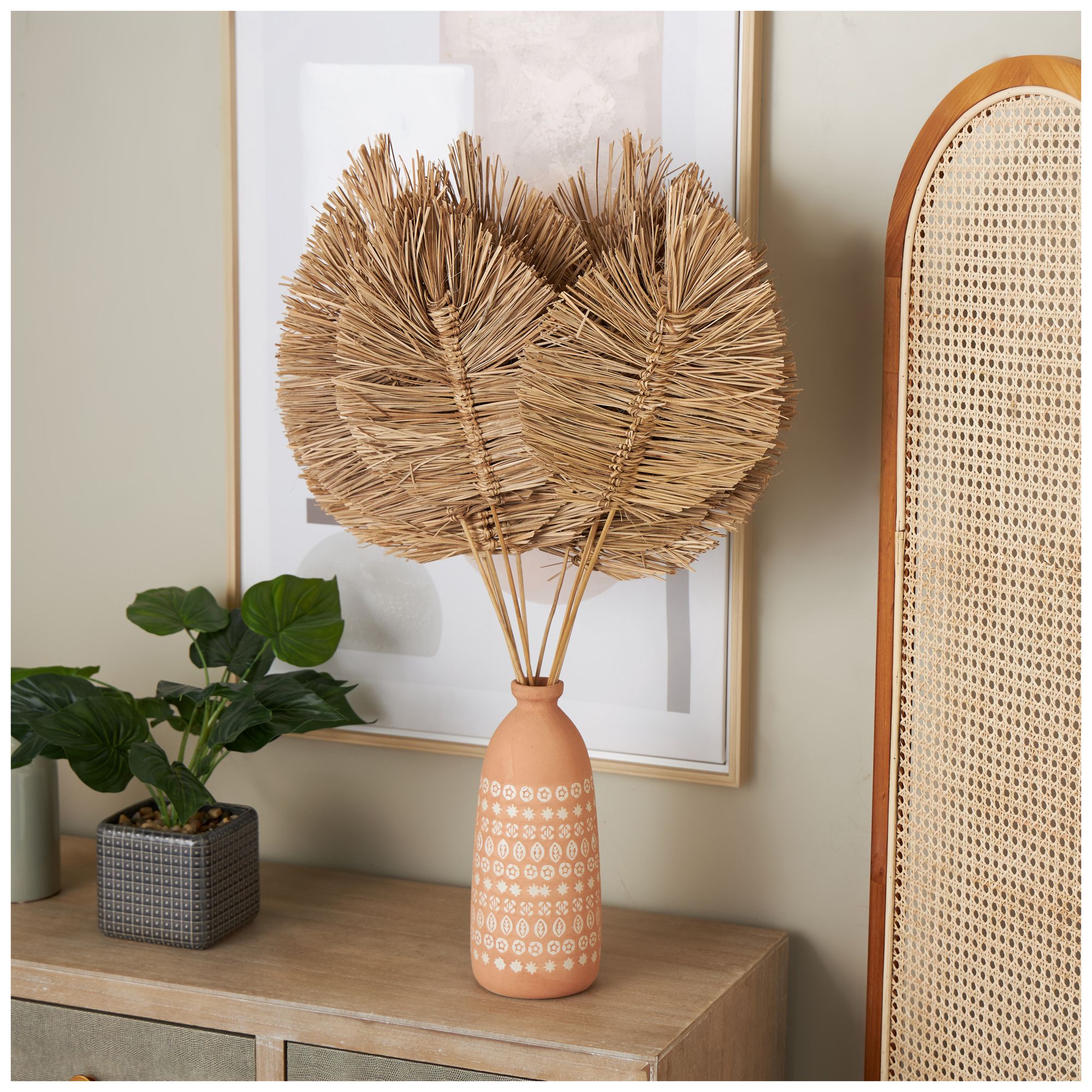 Image 4 Brown Dried Plant Coastal Natural Foliage, 17" x 7" x 32" more views