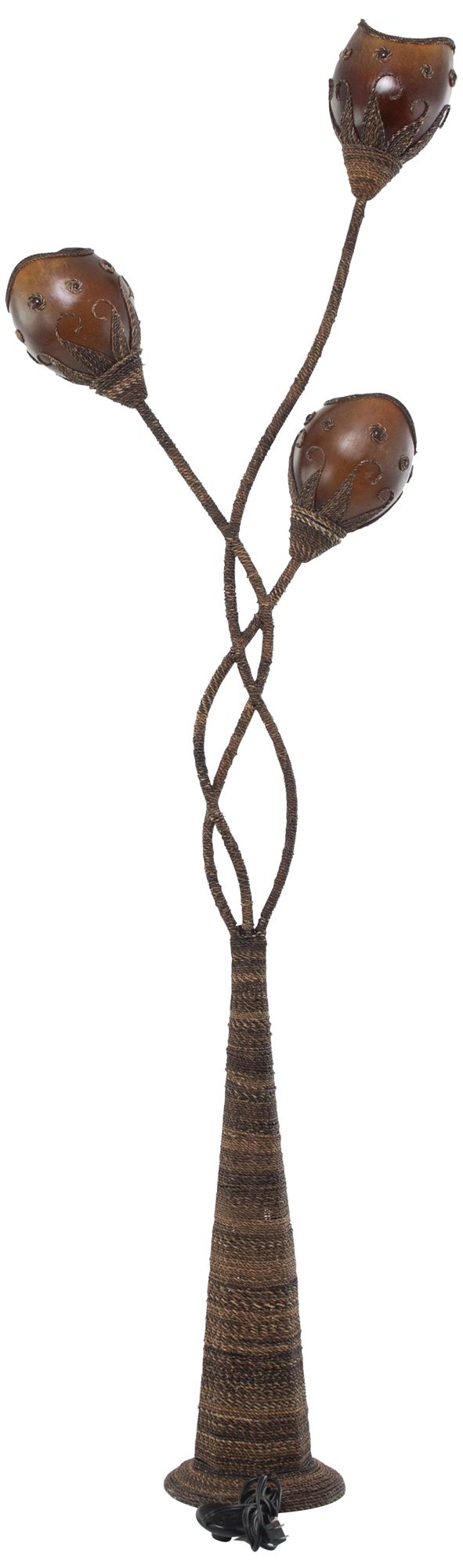 Image 5 Brown Dried Plant Modern Floor Lamp, 21" x 9" x 72" more views