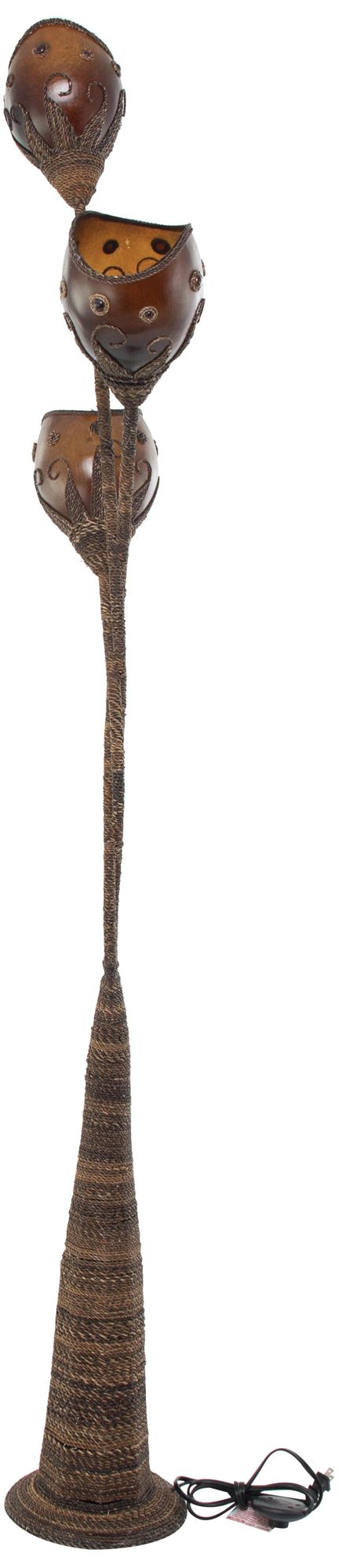 Image 6 Brown Dried Plant Modern Floor Lamp, 21" x 9" x 72" more views