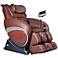 Brown Faux Leather Zero Gravity Shiatsu Massage Chair