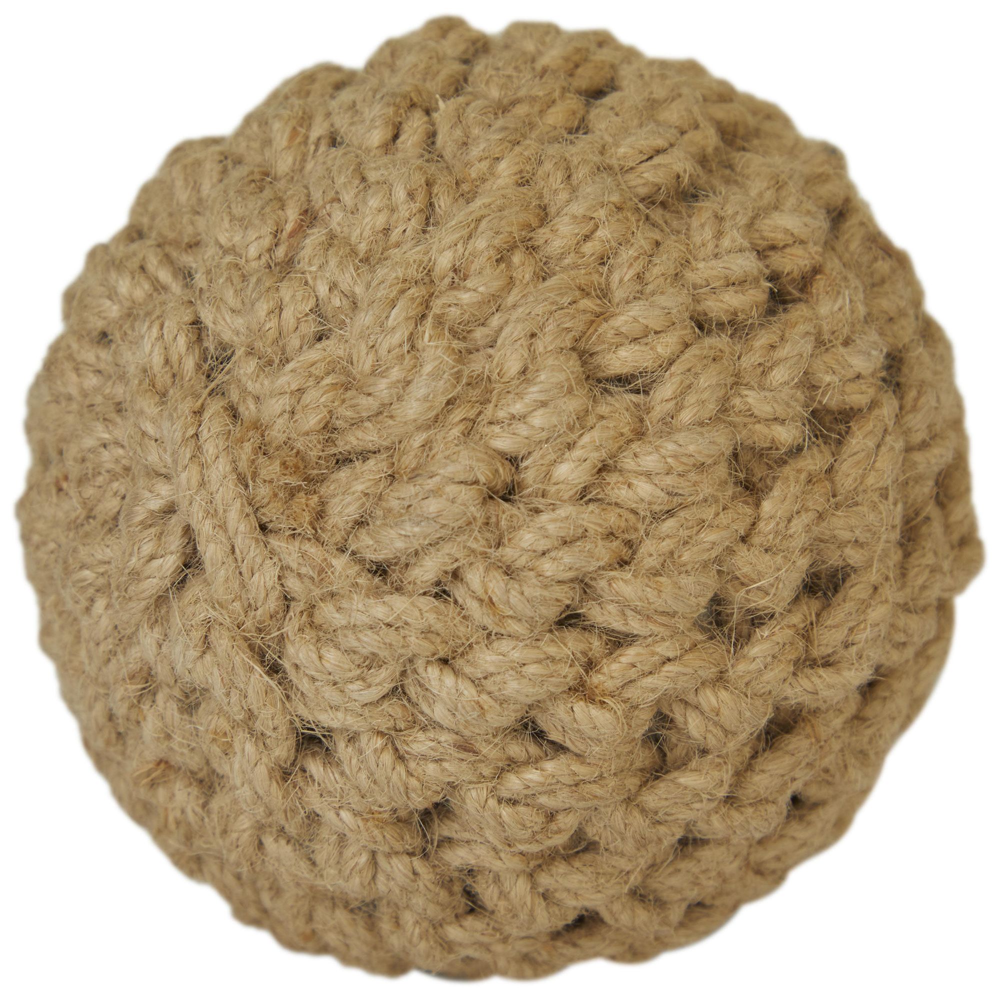 Image 4 Brown Jute Rope Coastal Orbs & Vase Filler, S/4 4"W, 4"H more views
