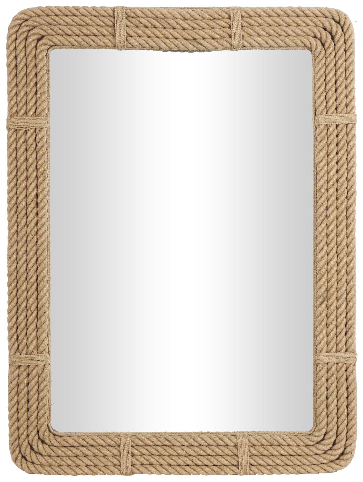 Thumbnail2 of Brown Jute Rope Coastal Wall Mirror, 36" x 2" x 48"