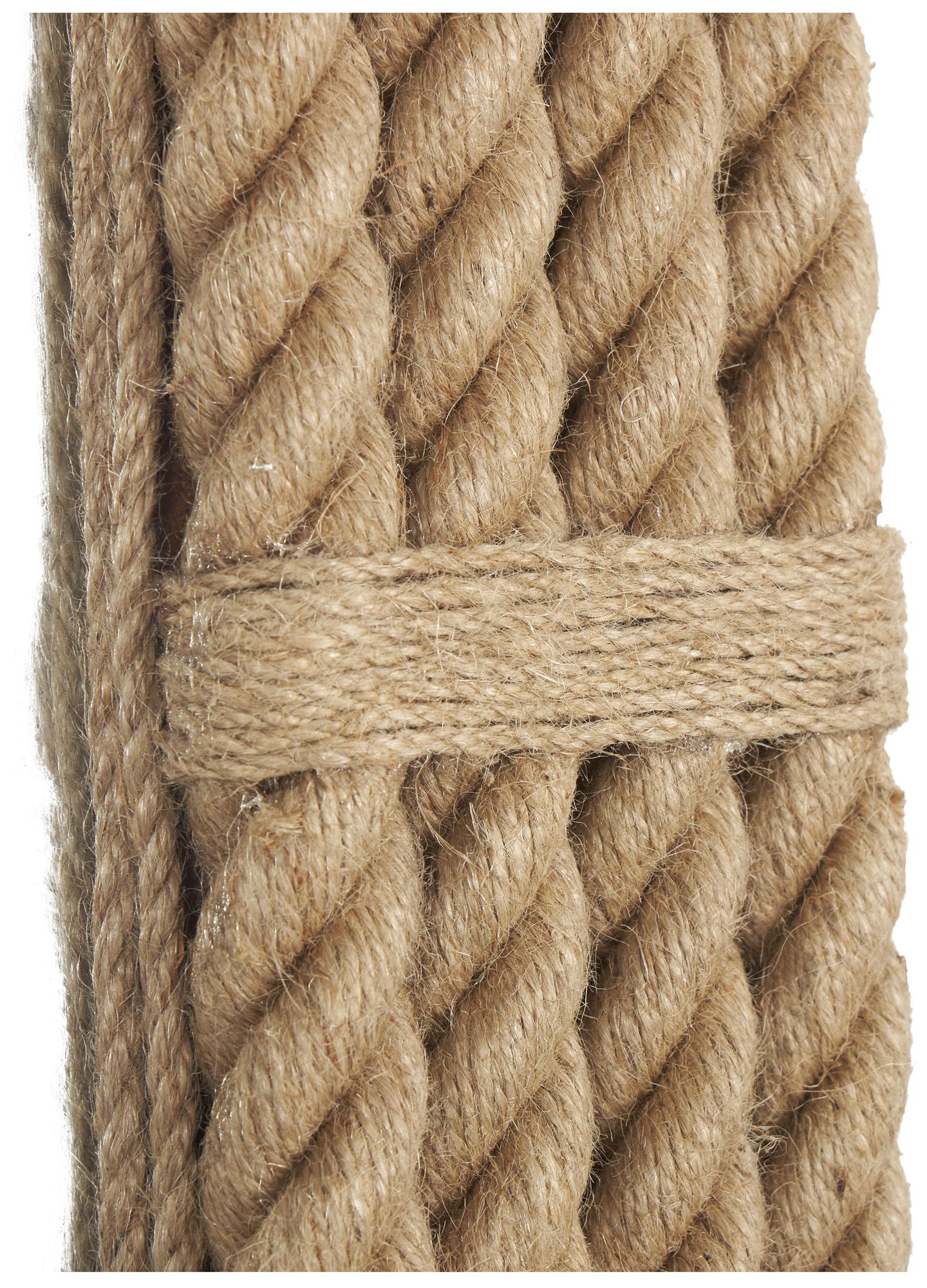 Thumbnail3 of Brown Jute Rope Coastal Wall Mirror, 36" x 2" x 48" more views