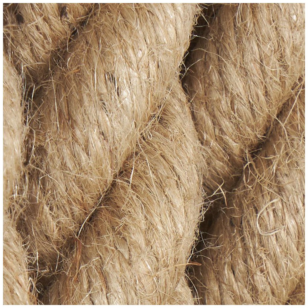 Brown Jute Rope Coastal Wall Mirror, 36" x 2" x 48"