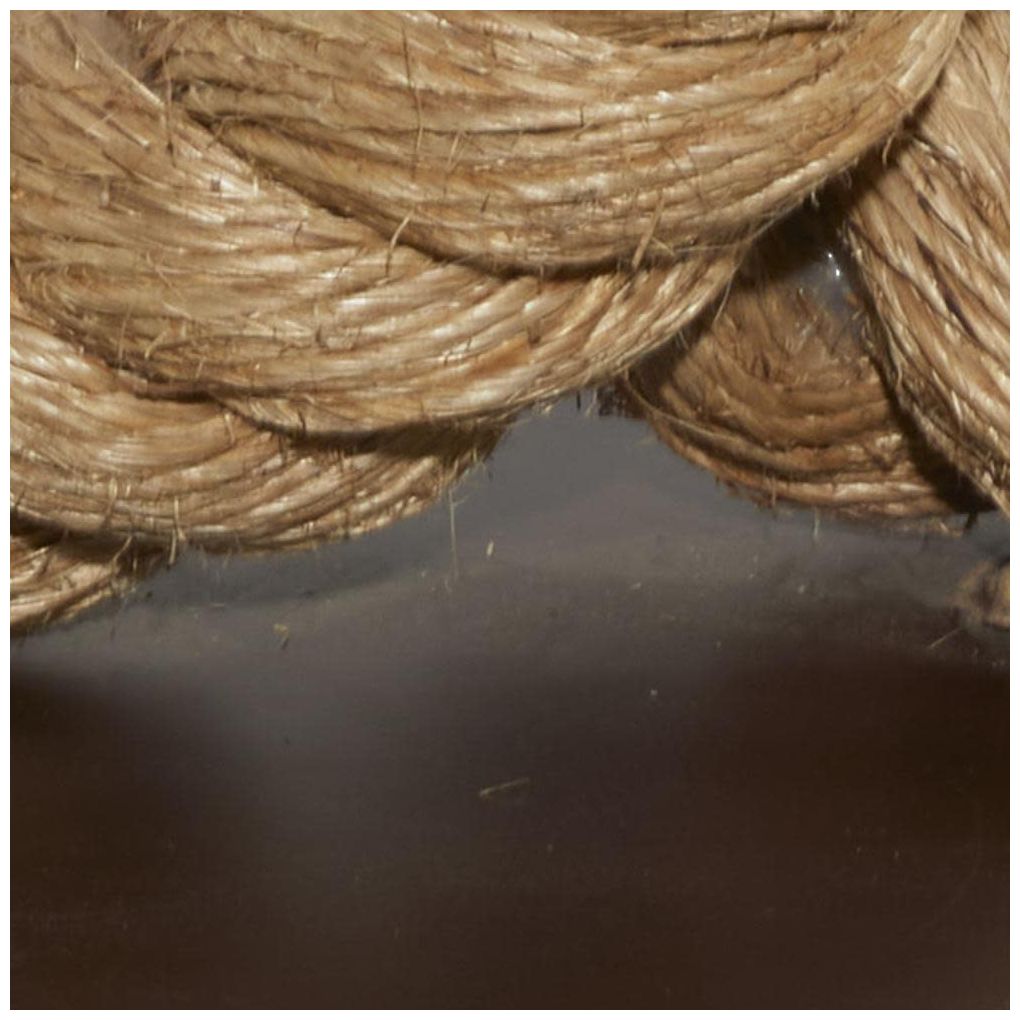 Brown Jute Rope Rustic Floor Lamp, 20" x 9" x 63"