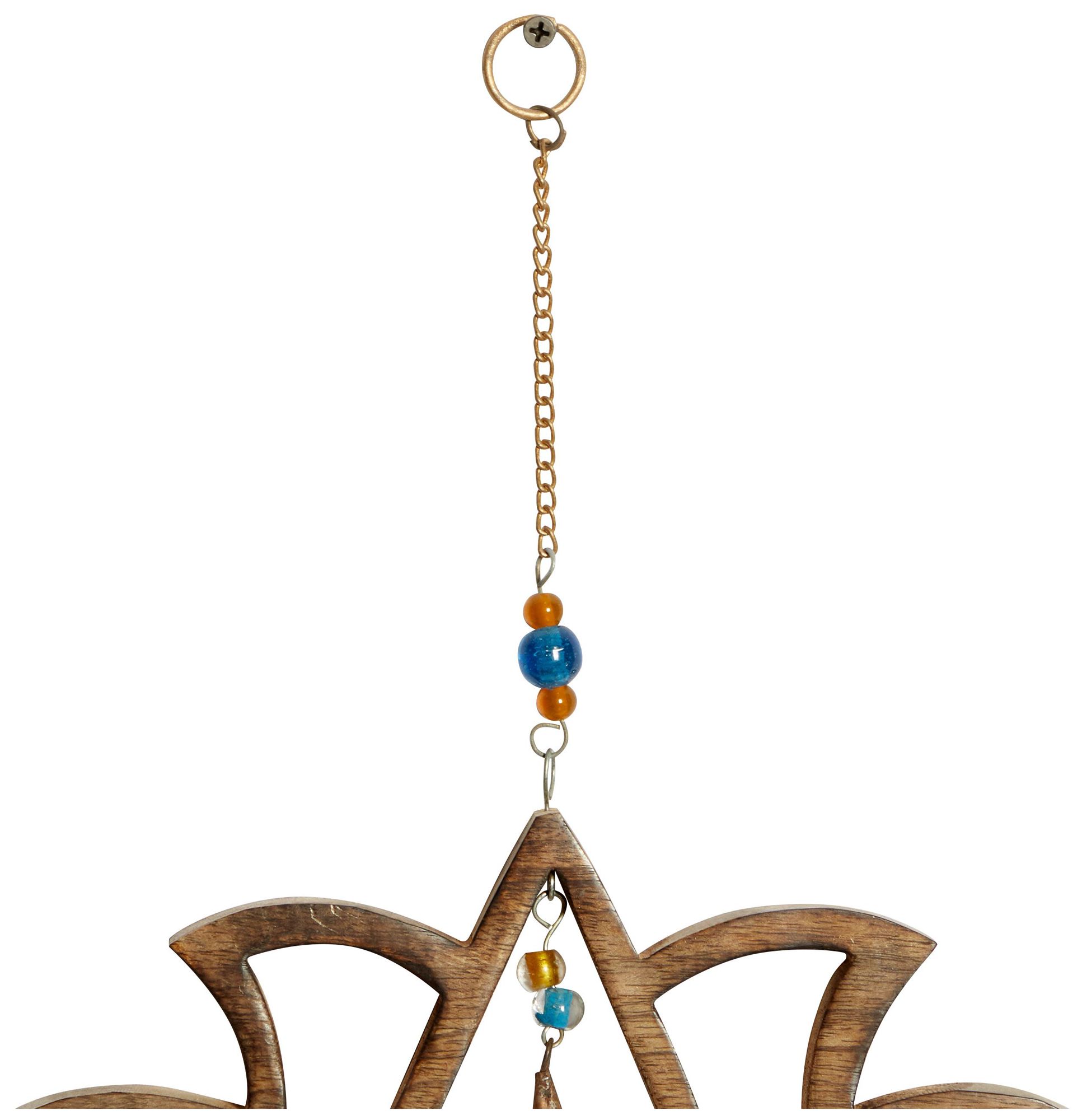 Image 5 Brown Mango Wood Eclectic Windchime, 15" x 1" x 32" more views