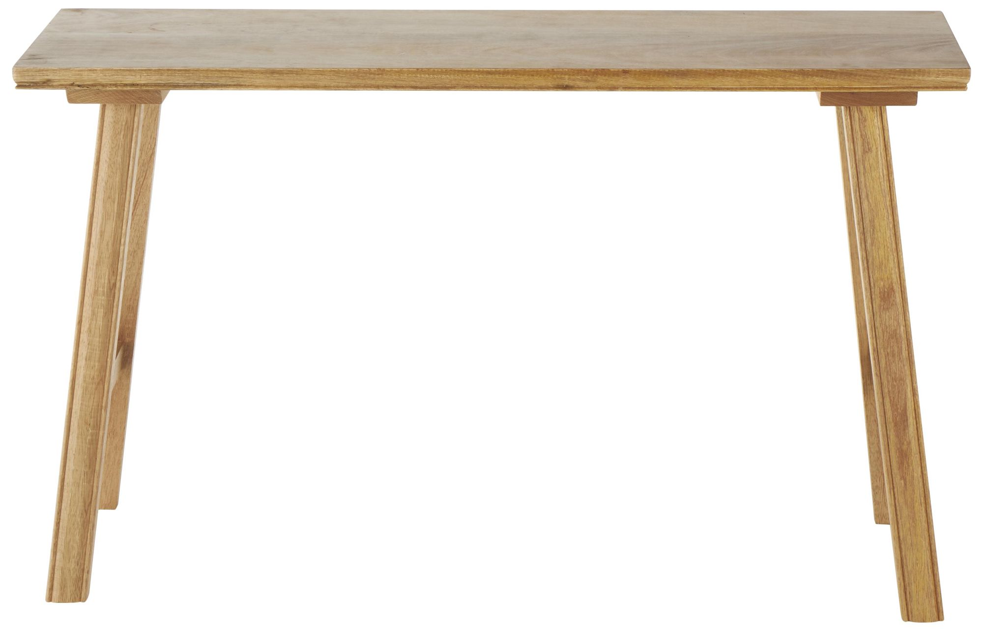 Image 5 Brown Mango Wood Farmhouse Bench, 42" x 13" x 26" more views