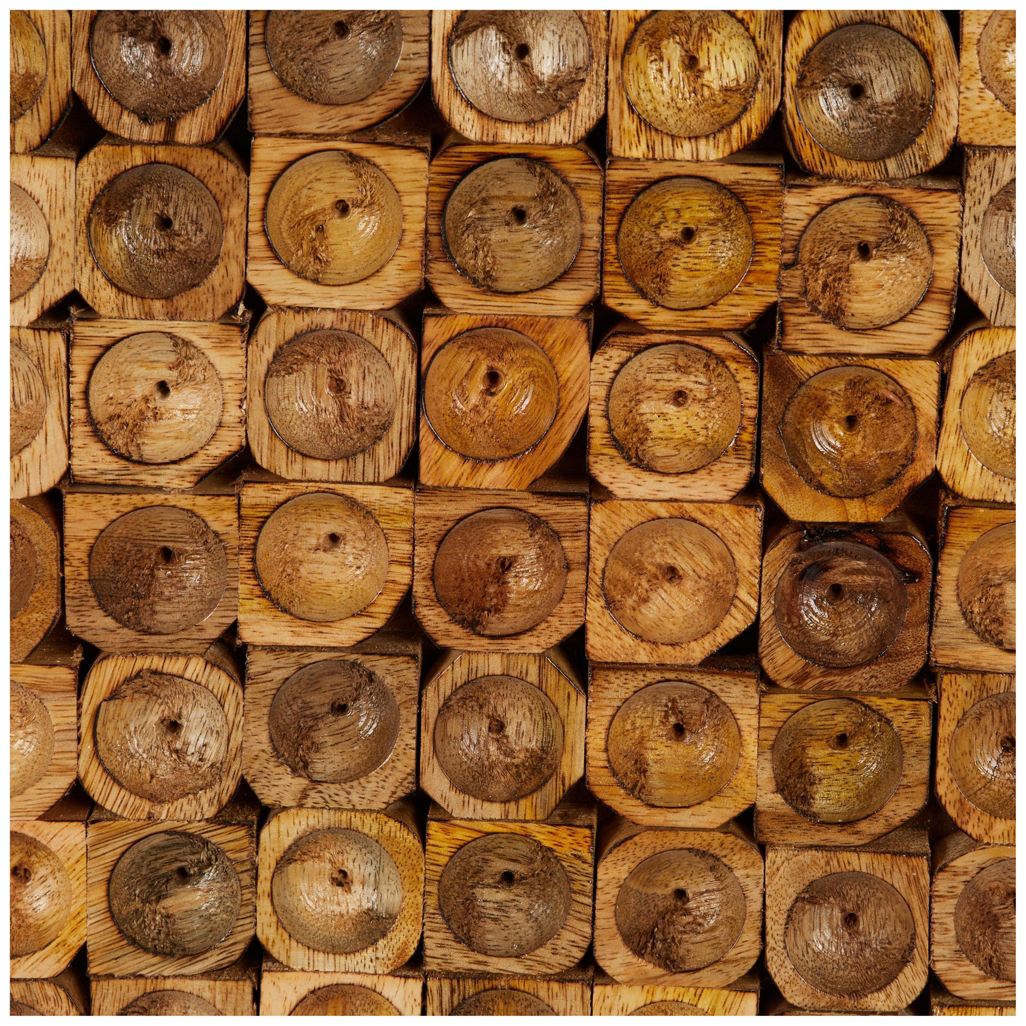 Image 4 Brown Mango Wood Rustic Wall Decor, 12" x 2" x 36" more views