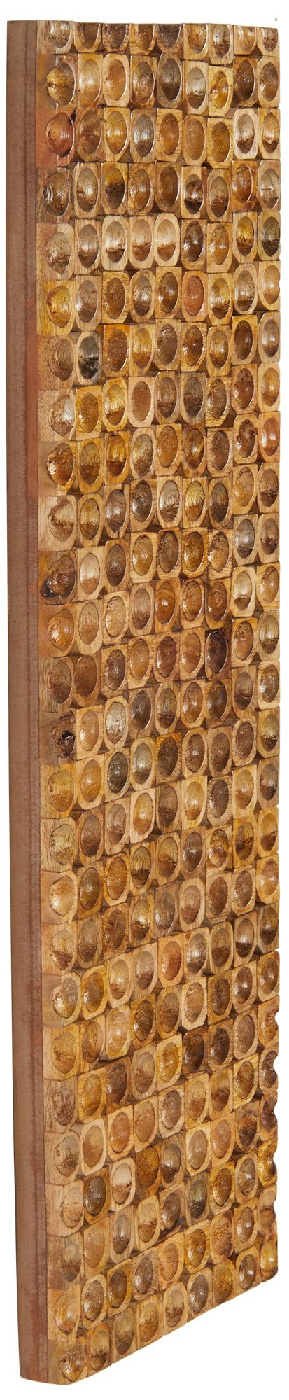 Image 6 Brown Mango Wood Rustic Wall Decor, 12" x 2" x 36" more views