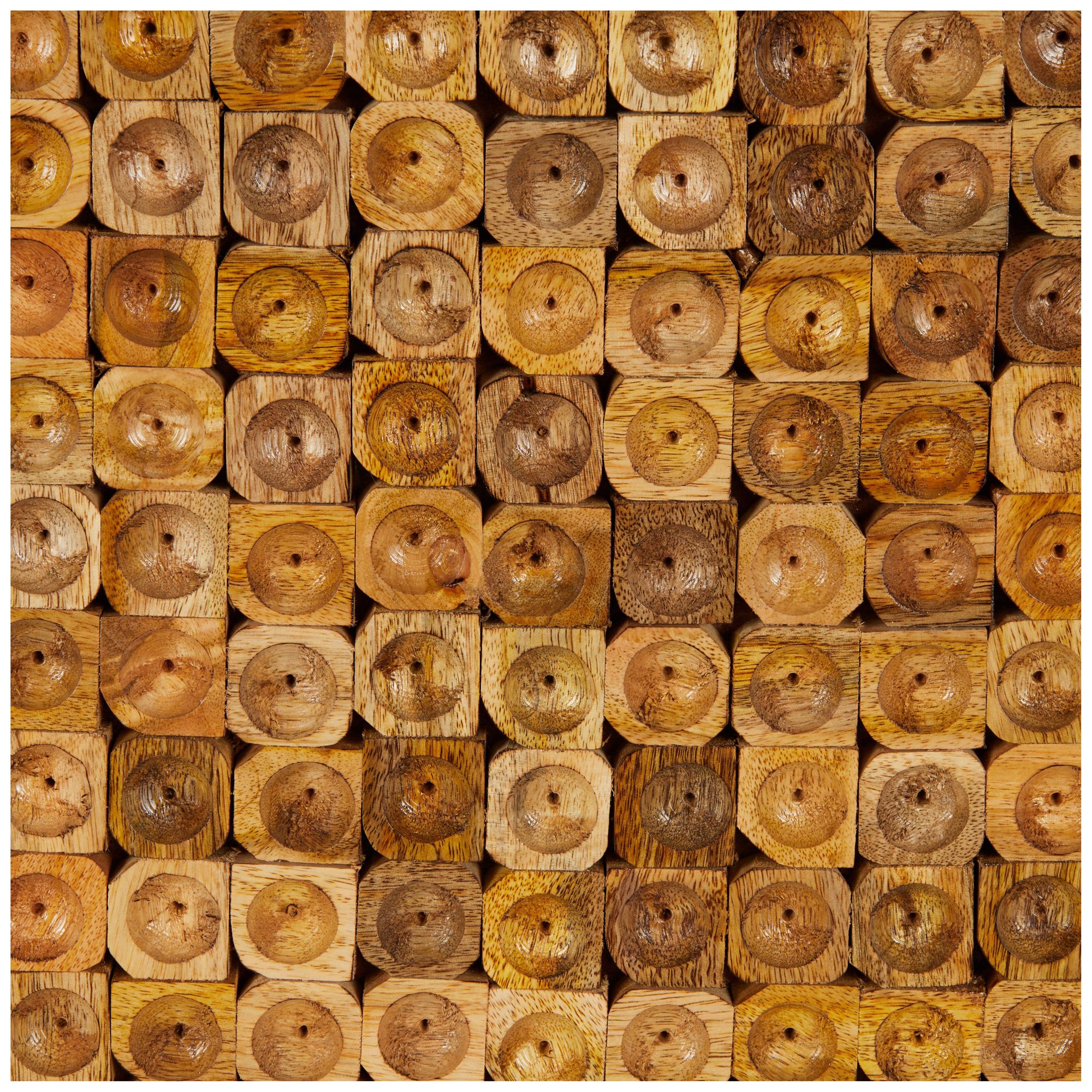 Image 4 Brown Mango Wood Rustic Wall Decor, 36" x 2" x 36" more views