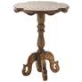 Brown Mango Wood Traditional Accent Table, 24" x 24" x 31"