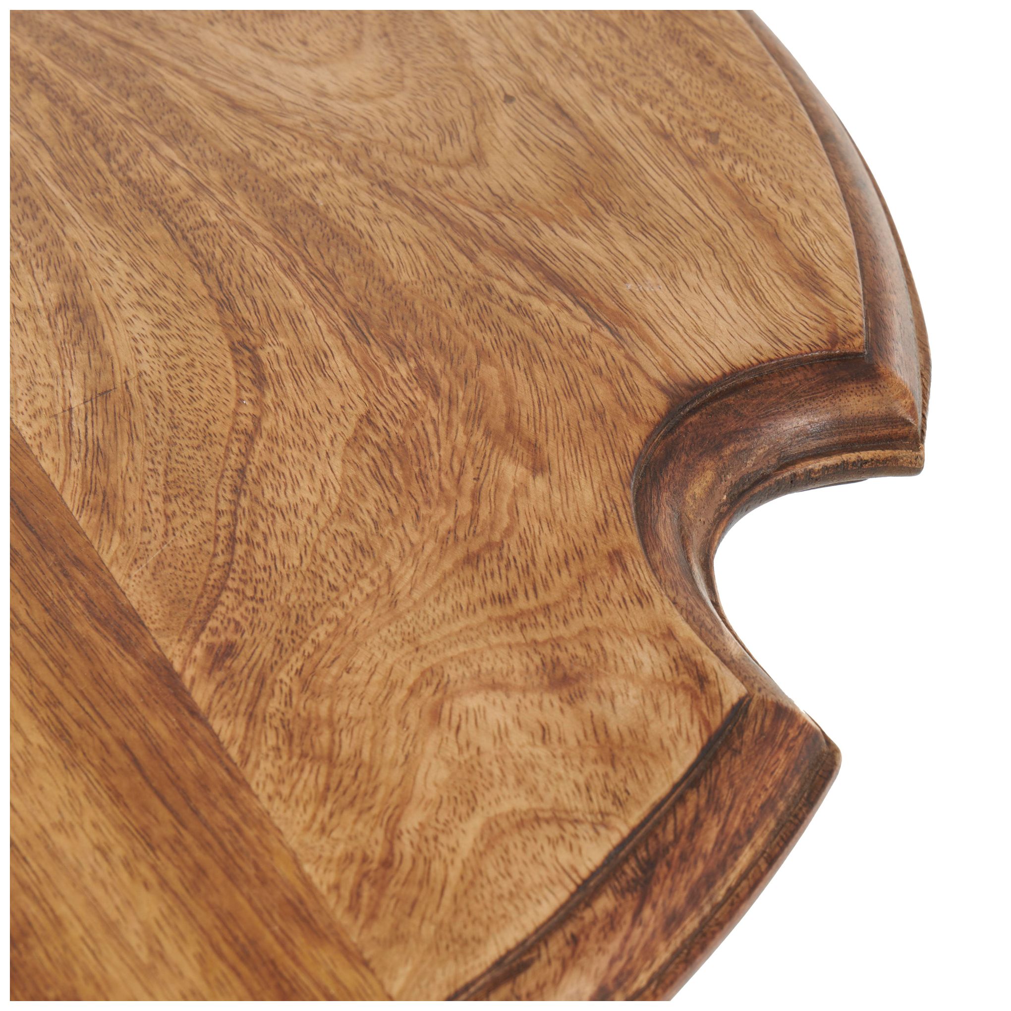 Image 2 Brown Mango Wood Traditional Accent Table, 24" x 24" x 31" more views