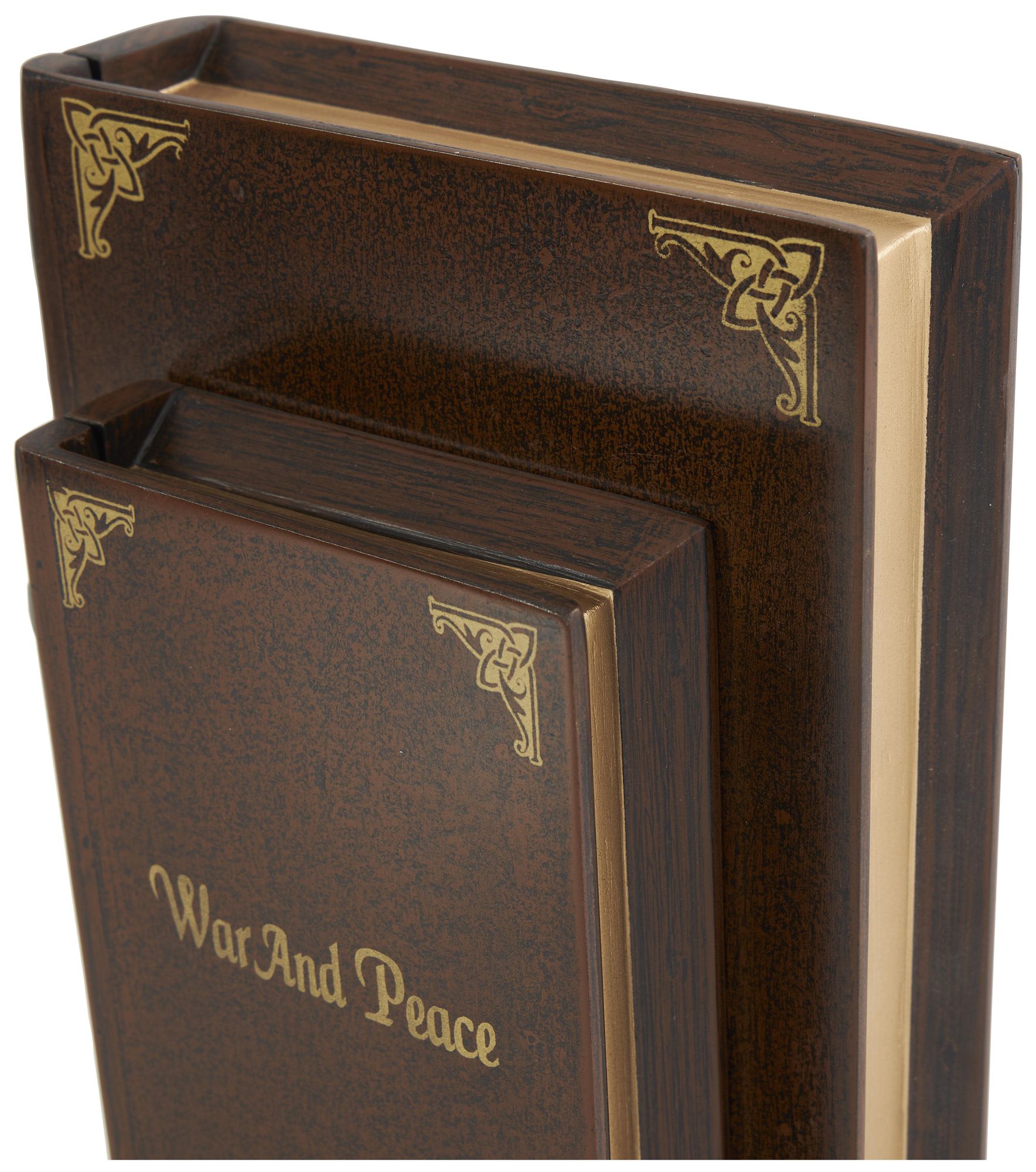 Image 2 Brown Mango Wood Traditional Box, S/2 11", 9"W more views