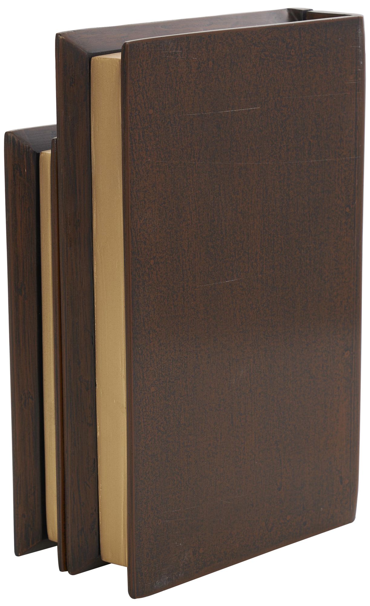 Image 5 Brown Mango Wood Traditional Box, S/2 11", 9"W more views