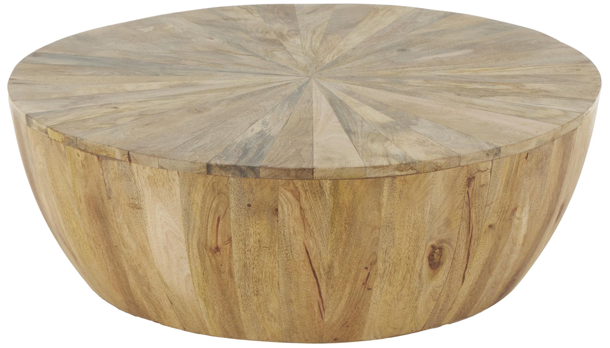 Image 2 Brown Mango Wood Traditional Coffee Tabl