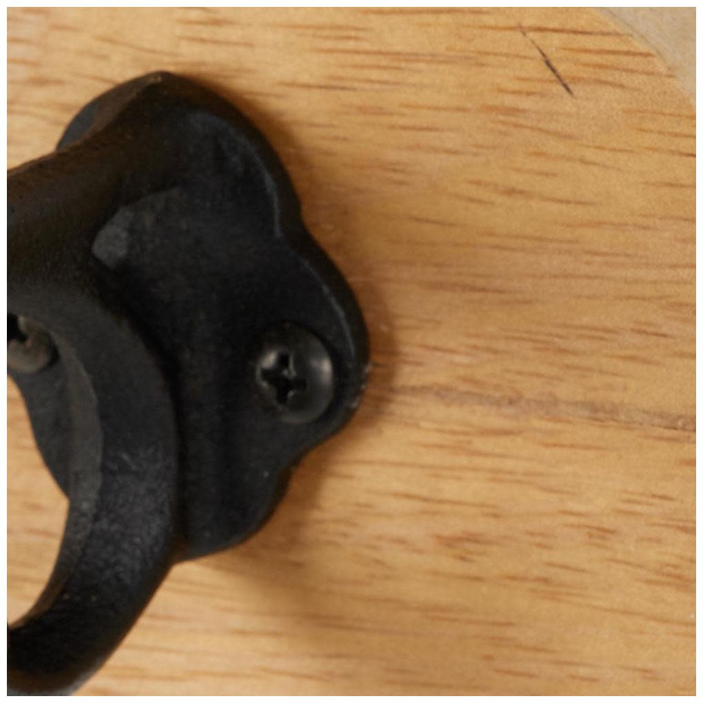 Brown Mango Wood Traditional Wall Hook, 26" x 6" x 8"