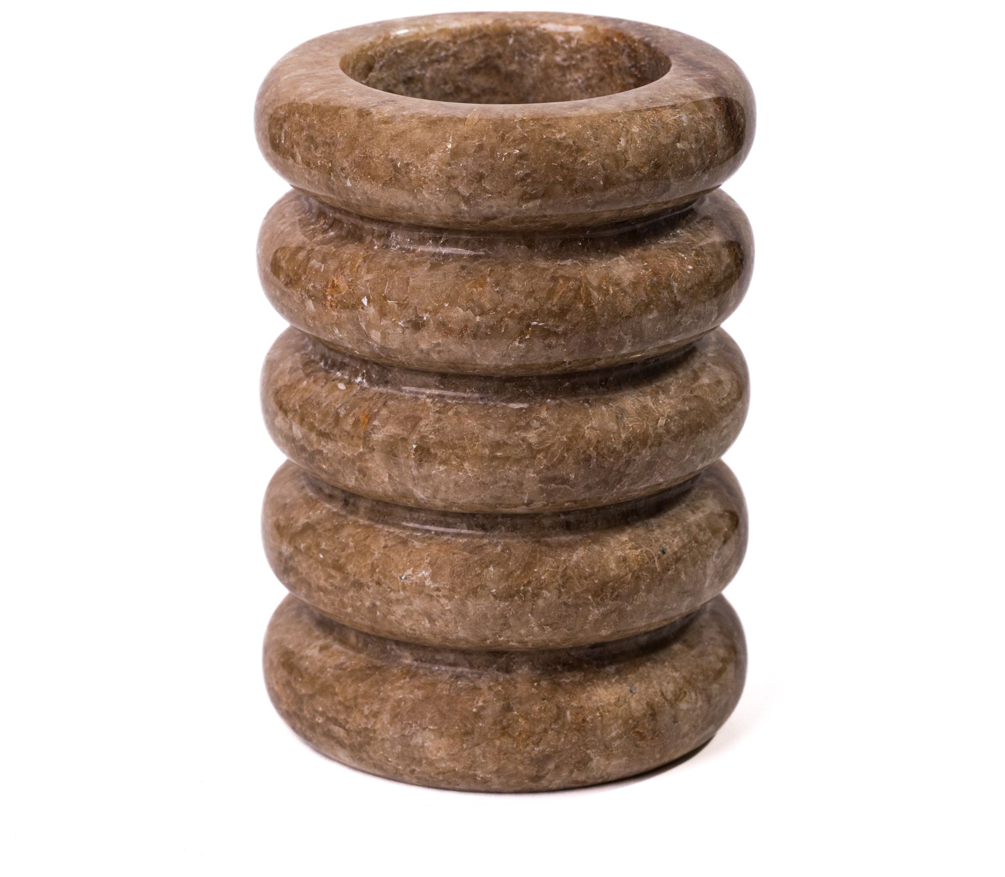 Image 3 Brown Marble Layered Vase more views