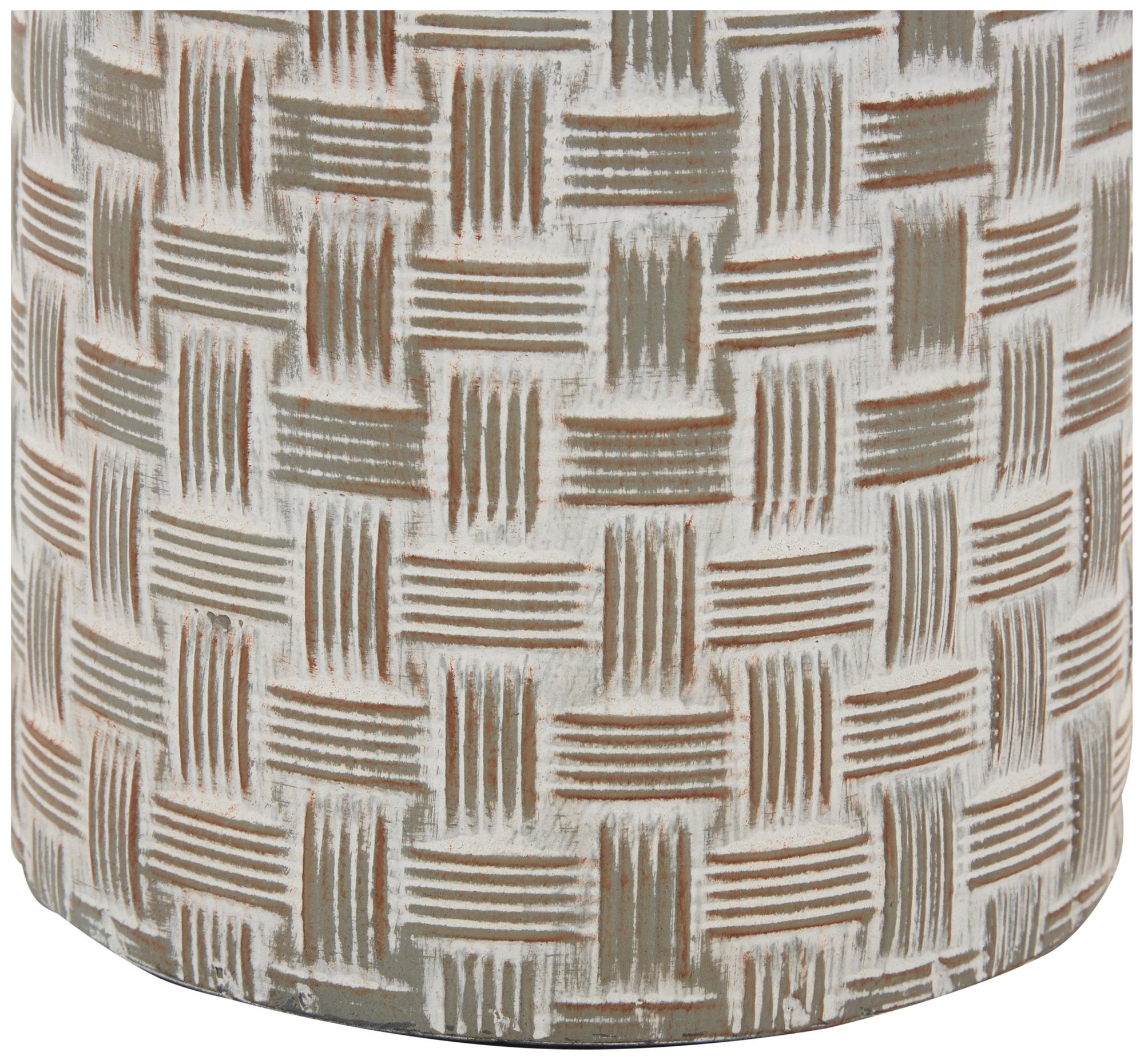 Image 4 Brown Metal Farmhouse Decorative Jars, S/2 9", 8"H more views