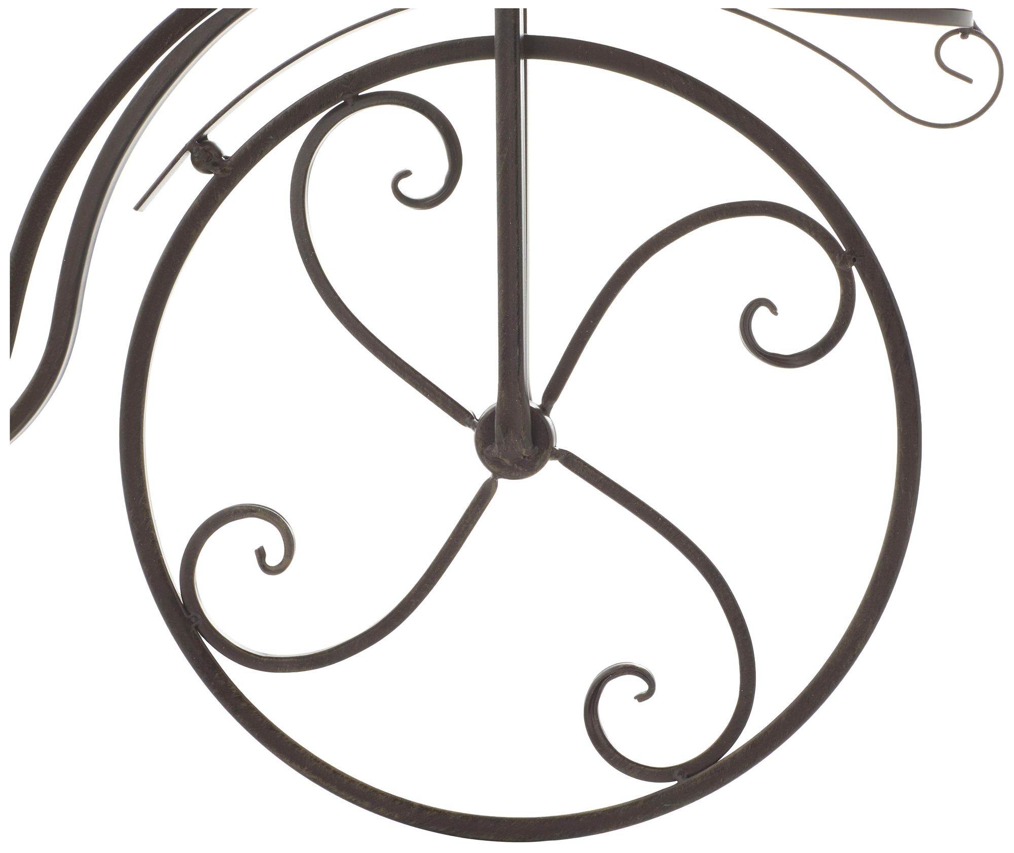 Image 3 Brown Metal Farmhouse Plantstand, 25" x 10" x 19" more views