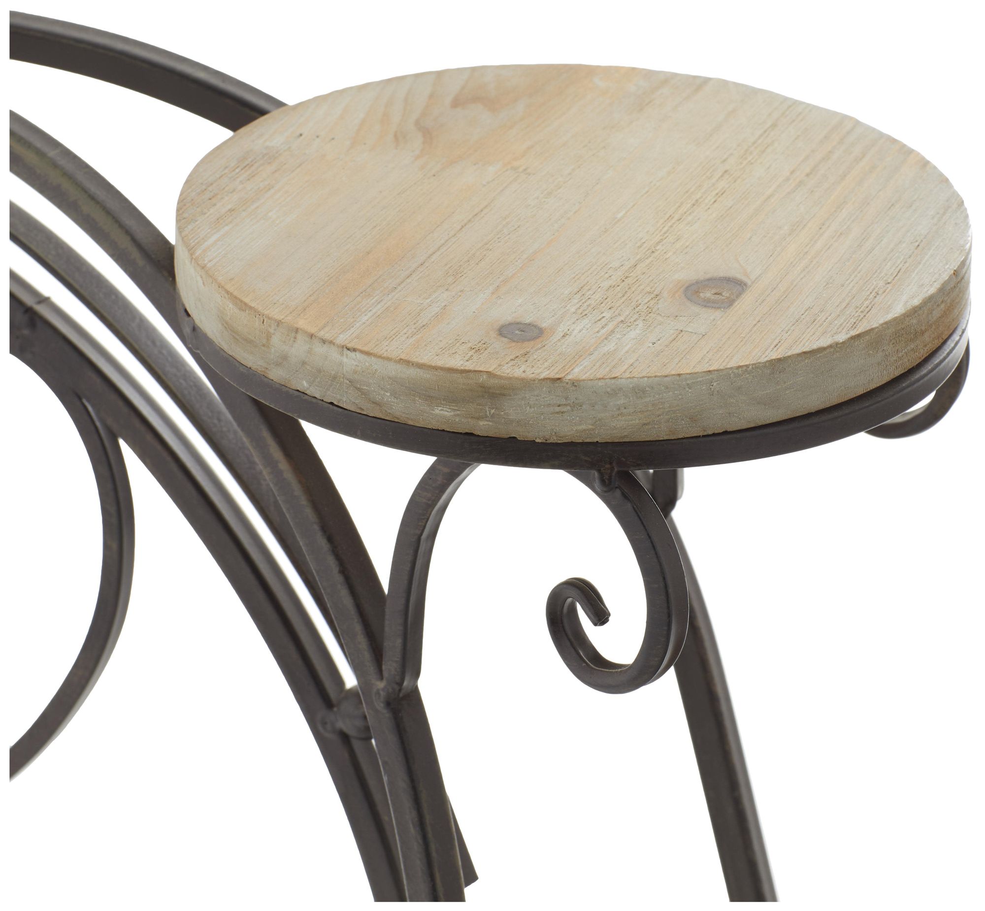 Image 3 Brown Metal Farmhouse Plantstand, 31" x 10" x 23" more views