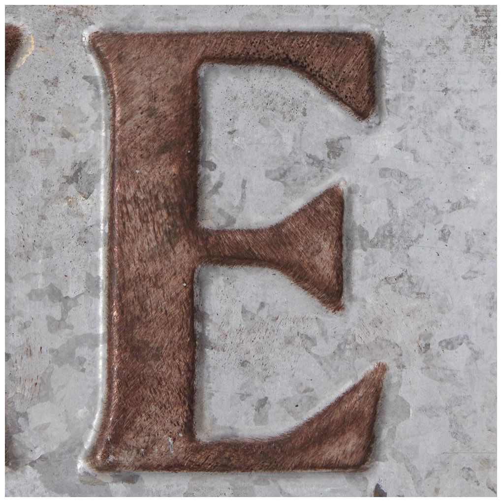 Image 7 Brown Metal Farmhouse Wall Decor, 37" x 1" x 7" more views