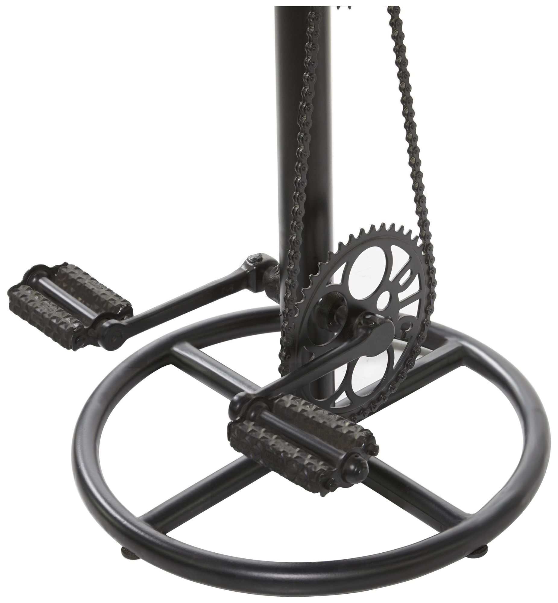 Image 3 Brown Metal Industrial Counter Stool, 17" x 17" x 25" more views