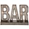 Brown Metal Industrial Decorative Sign, 16" x 5" x 12"