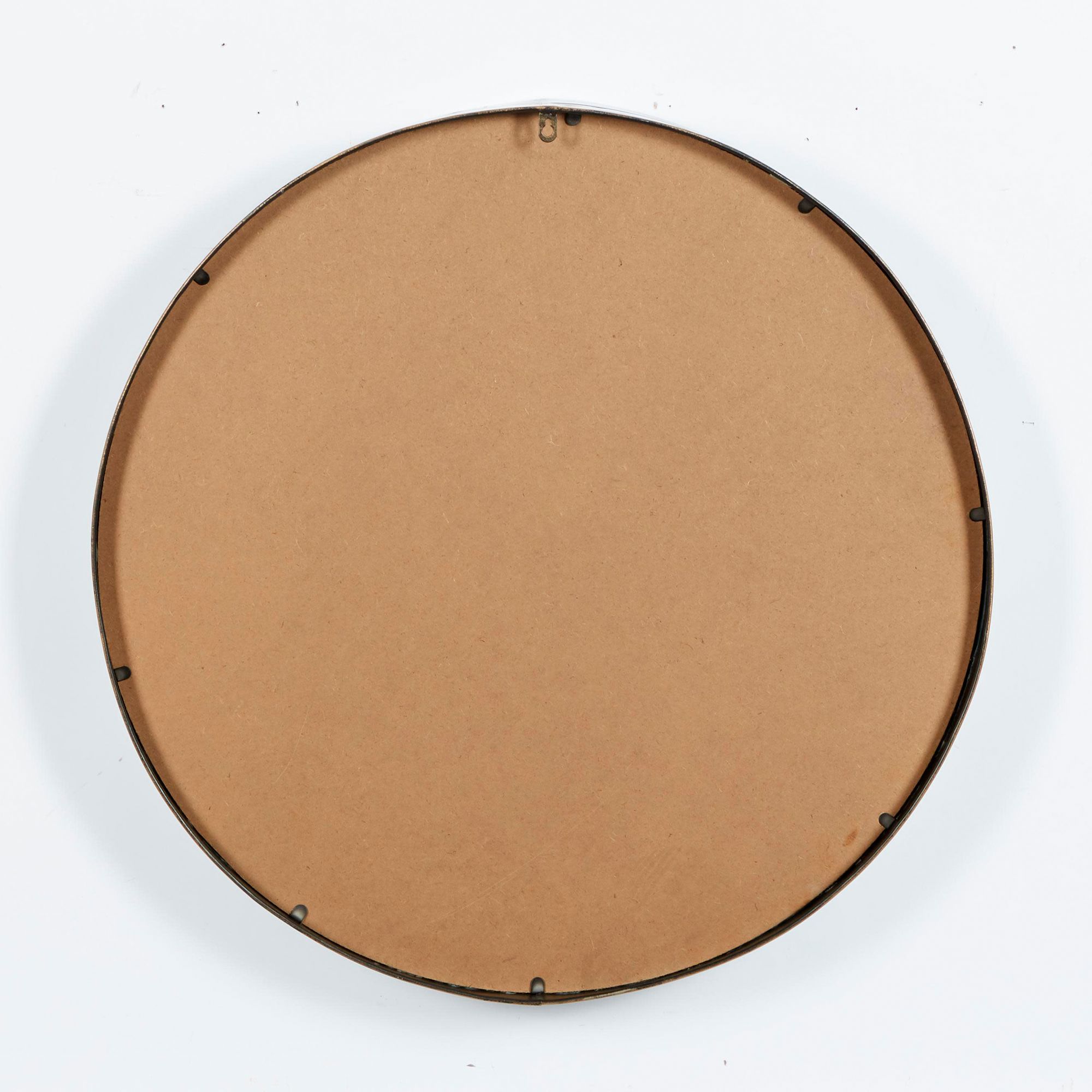 Image 5 Brown Metal Modern Wall Mirror, 32" x 5" x 32" more views