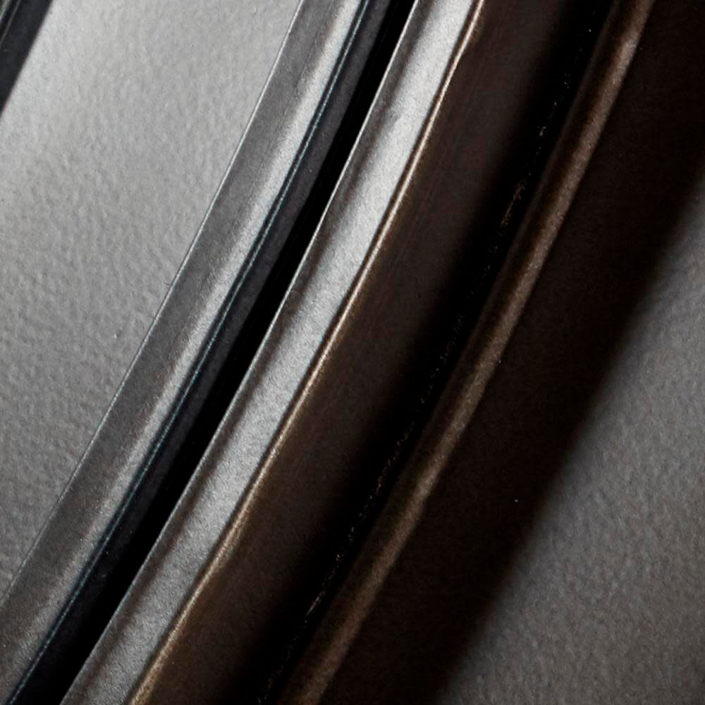 Brown Metal Modern Wall Mirror, 32" x 5" x 32"