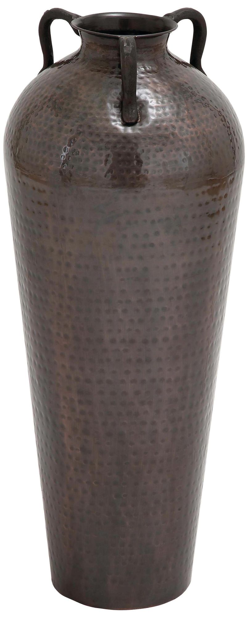 Image 2 Brown Metal Rustic Vase, 12" x 12" x 32"